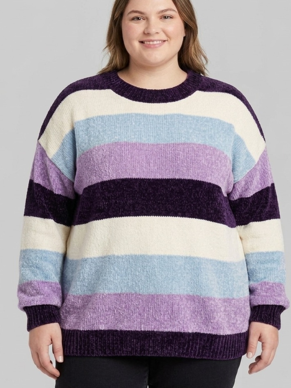 NWOT GEORGE Striped Chenille Sweater size XXL